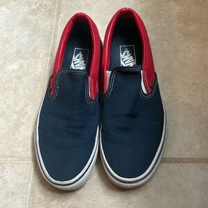 Navy and red vans women’s size 9